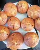 Ribizlis-csokis muffin