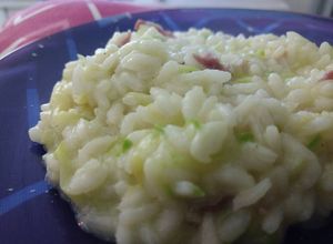 Foto de Risoto de abobrinha com salame
