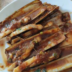 A picture of Sambal Razor Clams.