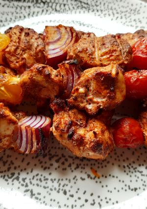 Une photo de Brochettes de poulet aux 4 épices