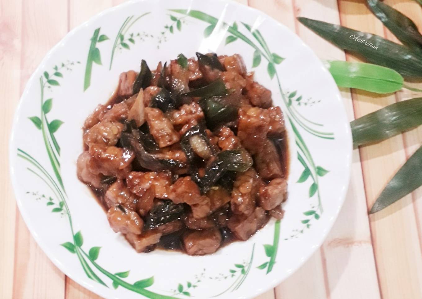 Tumis tempe cabe ijo
