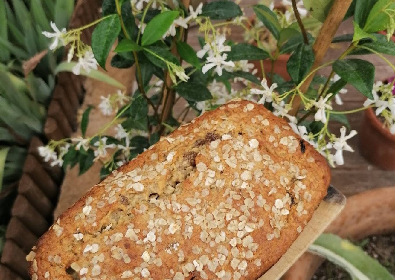 Cake à la banane et aux raisins