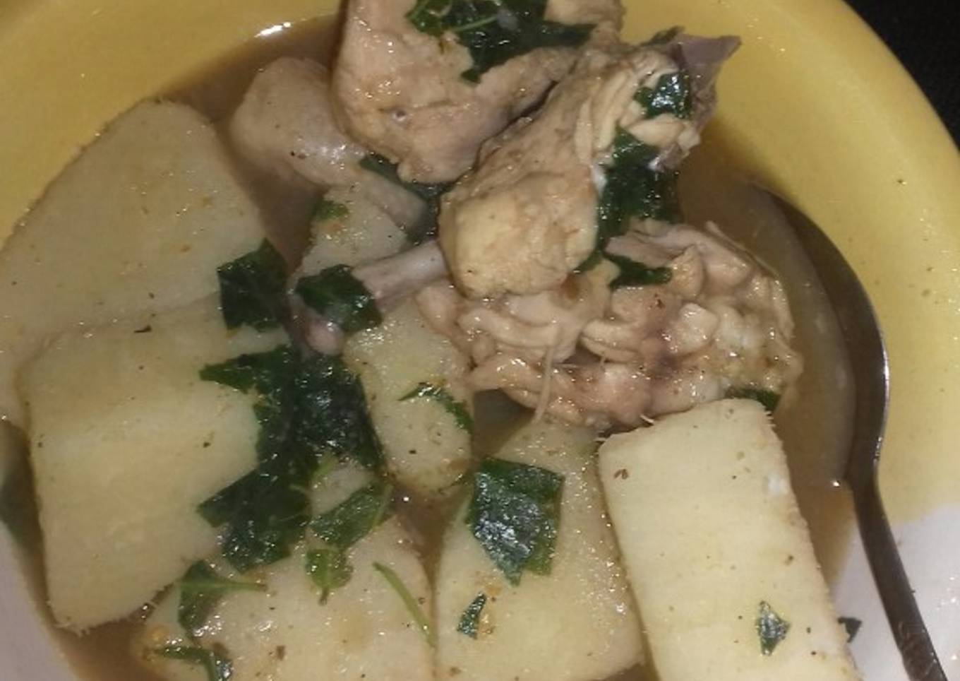 Yam Chicken Peppersoup