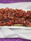 Bocadillo dulce de fresas al horno