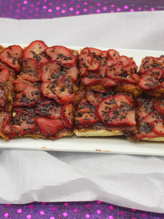 Una foto de Bocadillo dulce de fresas al horno