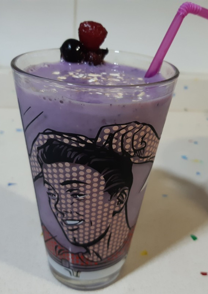 Una foto de Batido avena y fruta Fit