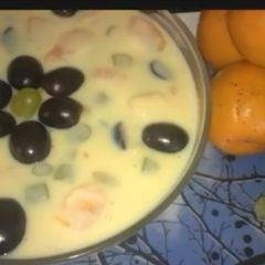 A picture of Fruit custard.