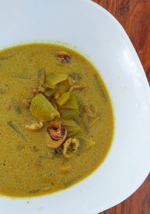 Foto resep Labu Siam cumi kuah kari