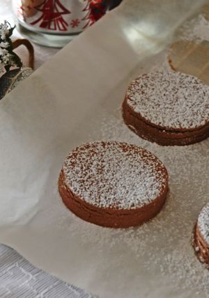 Una foto de Mantecados de Chocolate