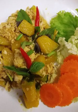 รูปของ ฟักทองผัดไข่