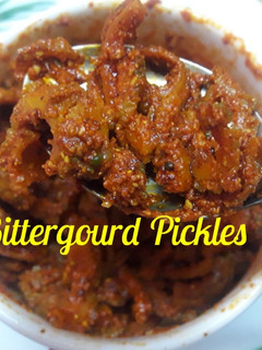 A picture of Bitter gourd Pickles.