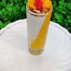 A picture of Mango Panna Cotta.