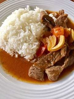 Una foto de Bistec Entomatado
