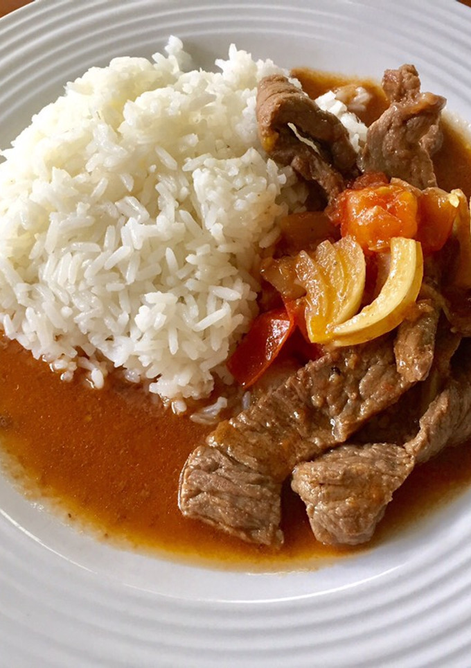 Una foto de Bistec Entomatado
