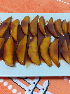 Una foto de Mango caramelizado