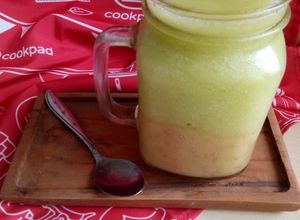 Foto resep Smoothies Banana Melon