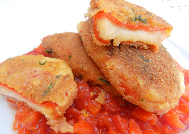 Pimientos del piquillo rellenos de brandada de bacalao Receta de Conxita Beà Barrufet- Cookpad