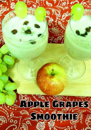 A picture of Apple Grapes Smoothie.