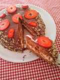 Tarta de fresas con chantillí 🍓🍫🍰