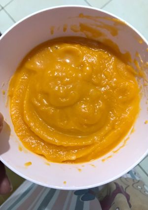 Foto resep Mpasi 7M+ Ubi kuning wortel kacang merah