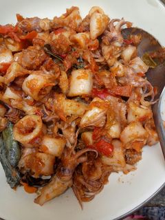 Foto resep Cumi asin balado