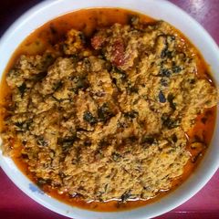 A picture of Roasted Egusi Soup.