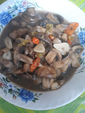 Cara Buat Tumis jamur kancing saos saori Murah