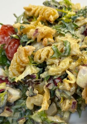 Una foto de Ensalada de pasta crujiente