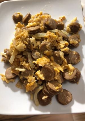 Foto resep Tumis sosis telur buat sarapan