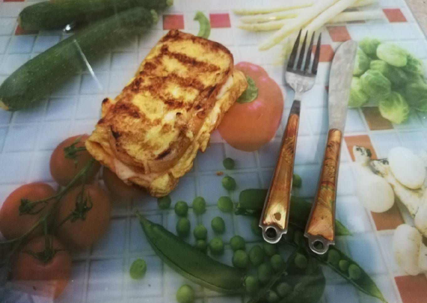 Street Toast or Korean egg sandwich