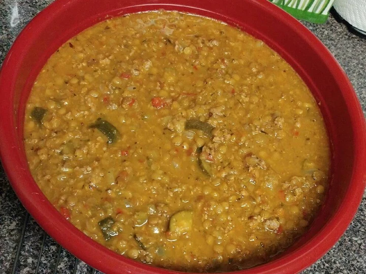 Recipe Lentil and Sausage Soup which So Delicious