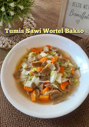Foto resep Tumis Sawi Wortel Bakso