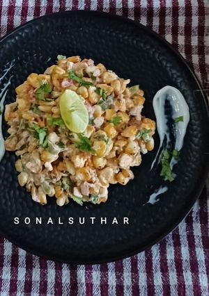 A picture of Tandoori Mayonnaise Corn Chaat.