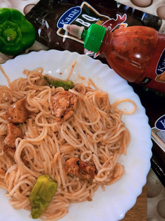 A picture of SPICY SPAGHETTI✓.
