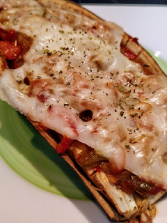 Una foto de Berenjena rellena de verduras
