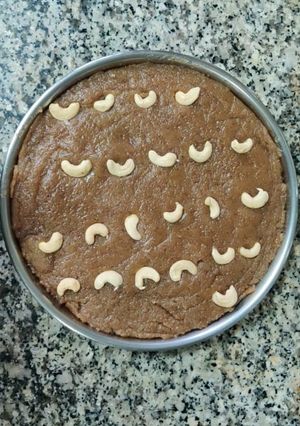 A picture of Singhara burfi.