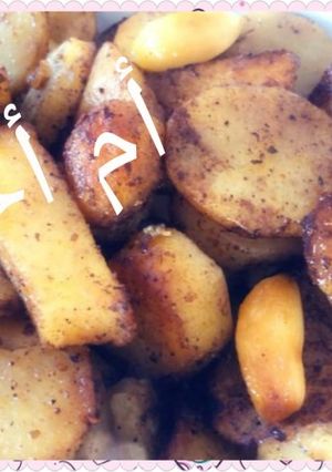 صورة لوصفة بطاطا مقلية مع الثوم