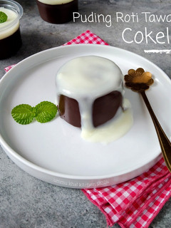 Foto resep Puding Roti Tawar Cokelat Dengan Vla