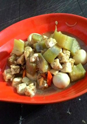 Foto resep Oseng terong klotok kuah pedas
