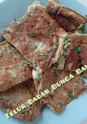 Foto resep Telur Dadar Bunga Bawang