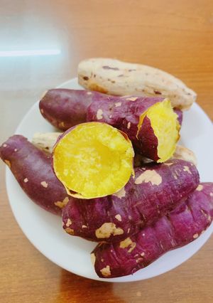 Hình của món Khoai lang nướng.
