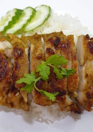 รูปของ ไก่ย่างหมักผงกะหรี่