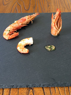 Una foto de Gambones al horno con ajo y perejil