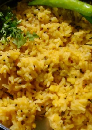 A picture of Moong dal khichdi recipe.