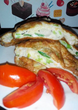 Foto resep Telur dadar daun bawang ala bunda dyah