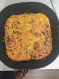 Pastel de verduras en el air fryer