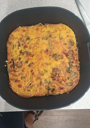 Una foto de Pastel de verduras en el air fryer