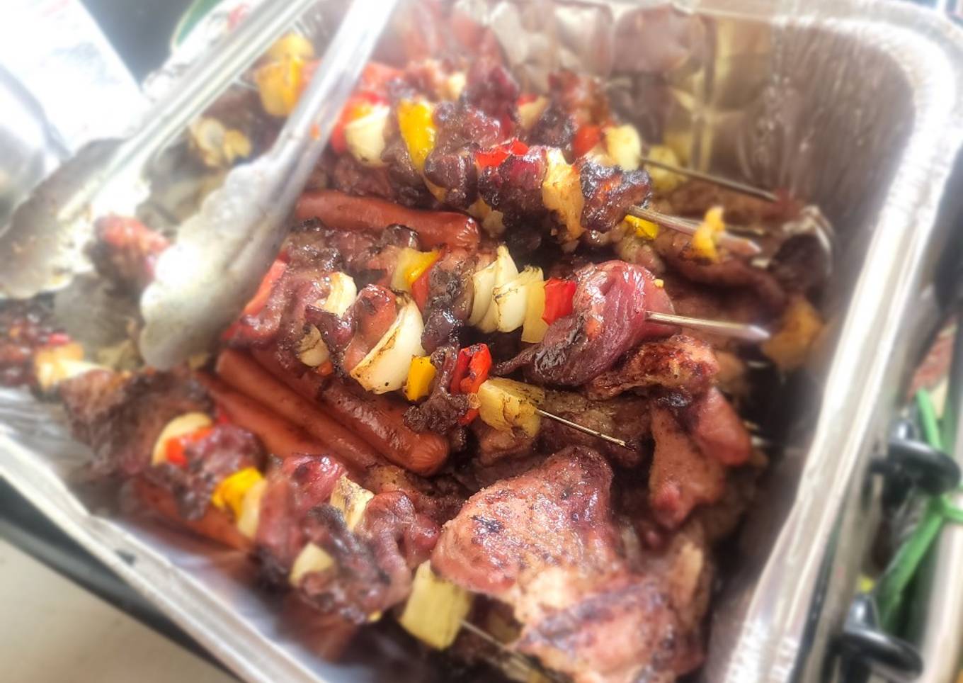Not-so-Secret Marinated Pork Kabobs w/Pineapple and Peppers