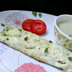 A picture of French omelette.