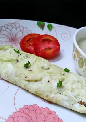 A picture of French omelette.